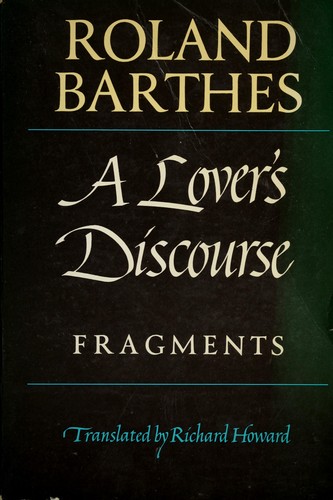 A lover's discourse cover