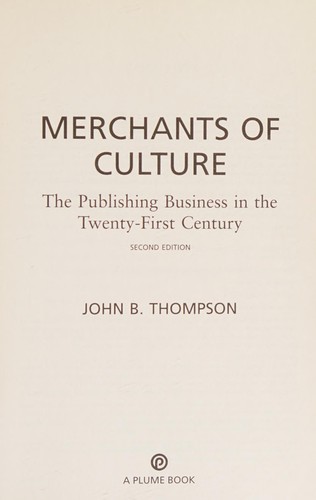 Merchants of culture cover