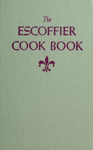 The Escoffier cook book cover