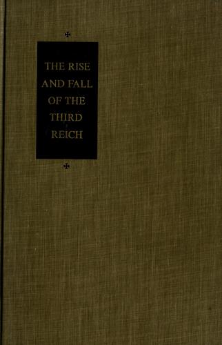 The Rise and Fall of the Third Reich cover