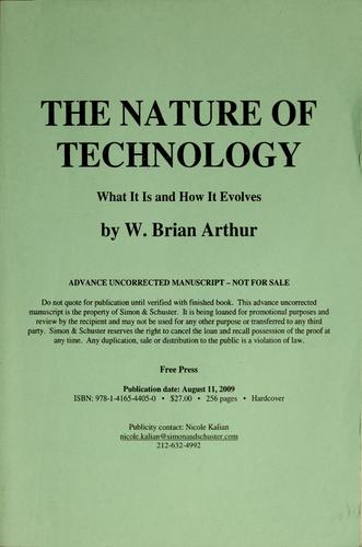 The nature of technology cover