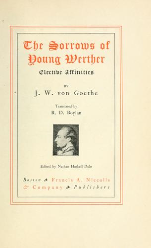 Die Leiden des jungen Werthers cover