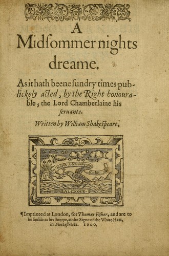 A Midsummer Night's Dream cover