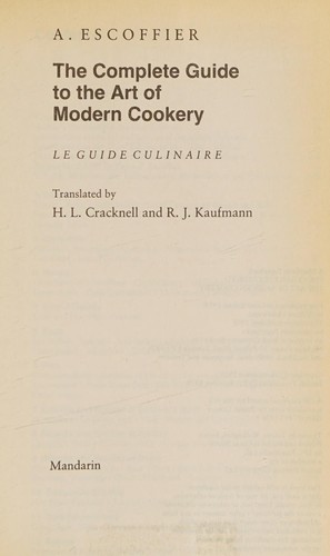 The Complete Guide to the Art of Modern Cookery cover