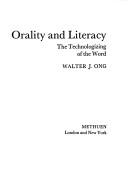 Orality and literacy cover