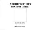 Architecture, form, space & order cover