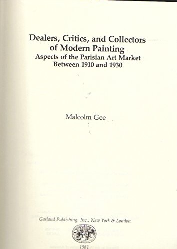 Dealers, critics, and collectors of modern painting cover