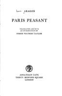 Paris peasant cover