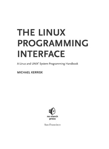 The Linux progamming interface cover