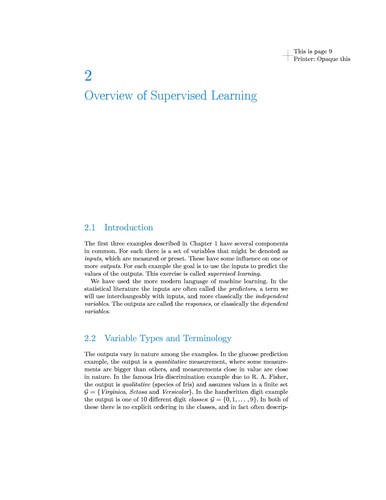 The Elements of Statistical Learning cover