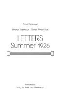 Letters, summer 1926 cover