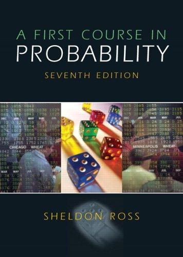 A first course in probability cover