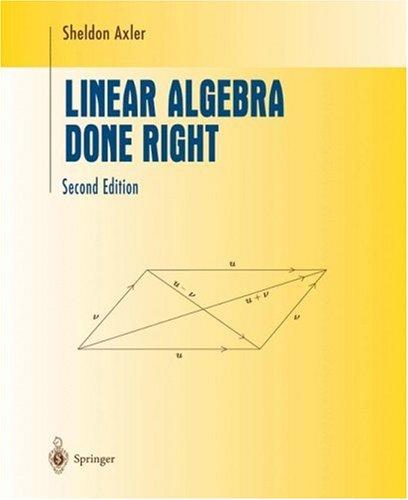 Linear Algebra Done Right cover