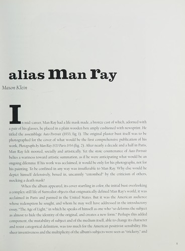 Alias Man Ray cover