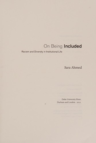 On being included cover