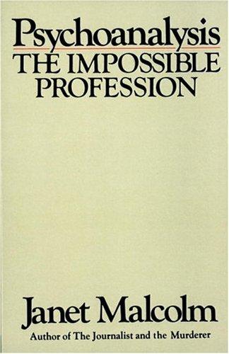 Psychoanalysis, the impossible profession cover